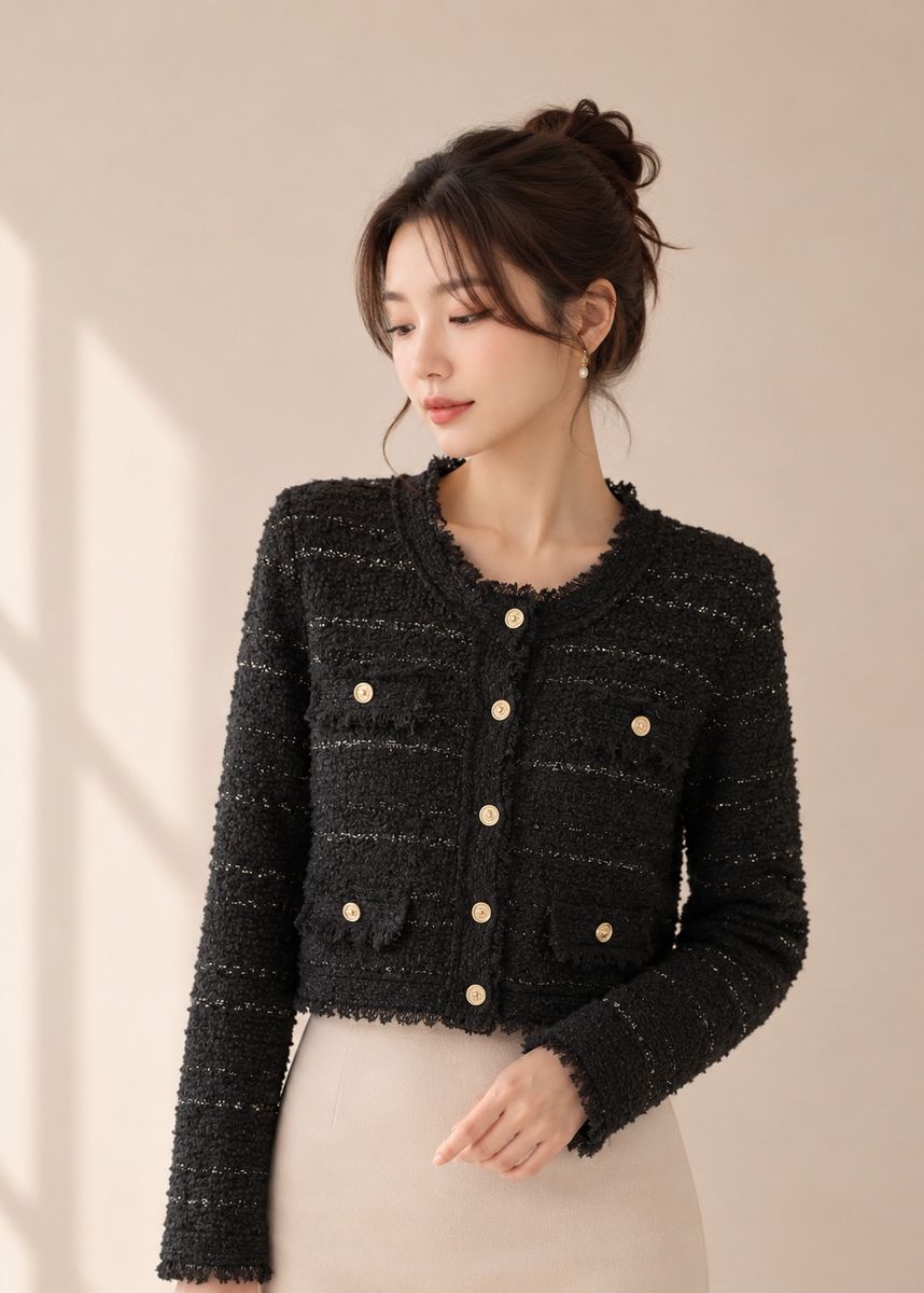 tweed jacket (0084JK028) – Slady Singapore