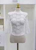 Lace blouse long sleeves top (0403TB067)