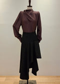 Pinstripe midi skirt (31115SK060)