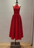 Halter dress with crossed back (3115DR143）