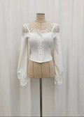 Lace Corset Blouse (0113TB087)