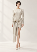 long-sleeve mini dress (3115DR178)
