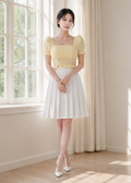 pleated mini skirt SET (0406SE011)