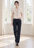 short puff sleeves jacket (C544JK024)