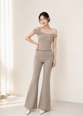 off-shoulder and pants (P406TB012/P406PT008)