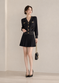 knitted cardigan and skirt (0084JK029/0084SK070)