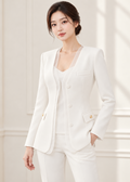 collarless blazer (0135JK006)