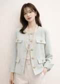 TWEED JACKET ( C323JK039)