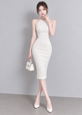 KNIT SLIM CUT DRESS (0423DR088)