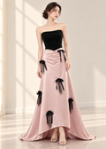 flamingo pink evening gown (SLCDGO043)