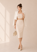 cropped top, skirt and jacket(0084JK014/0084TB094/0084SK068)