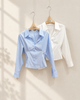 cable-knit cropped cardigan  & skirt (0084JK031/084TB100/0084SK072)