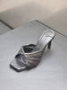 snake-effect leather mules HEELS (4403SH026)