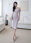 form-fitting dress (0411DR336)