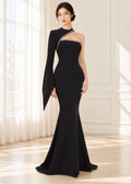 floor-sweeping evening gown (SLTGO030)