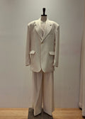 Wide-Leg Cream Suit (3115TB081/3115PT036/3115JK048)
