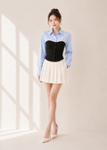 cinched waist corset Shirt (0084TB092)