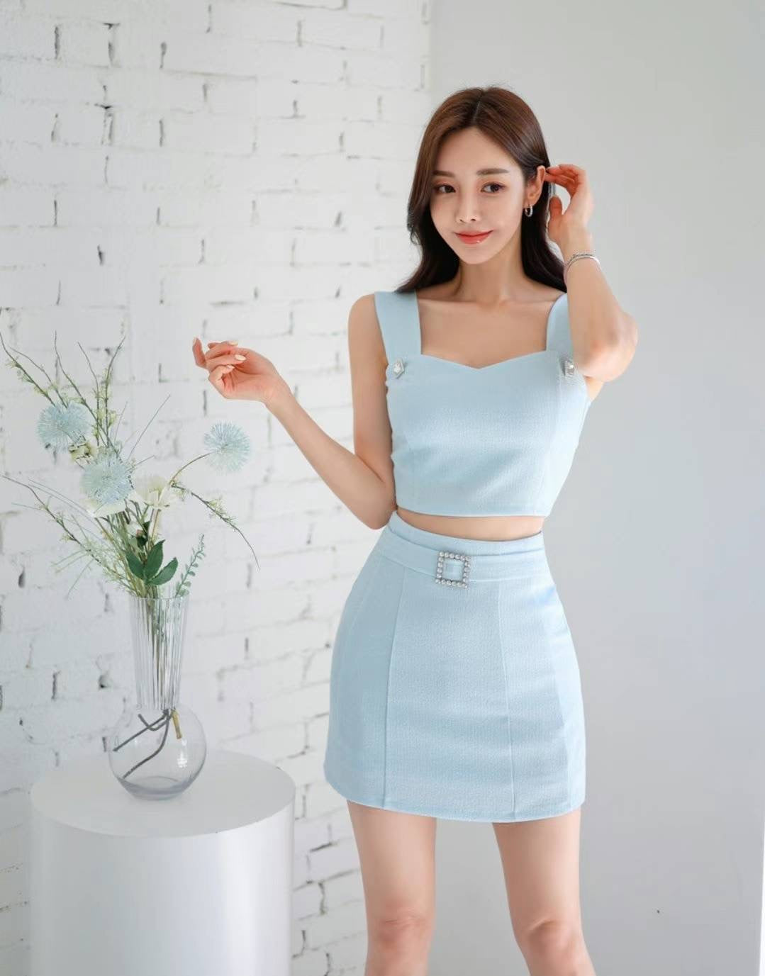 0403SE012 (Top and Skirt Set)