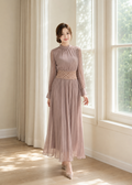 long-sleeve maxi dress (SLYDR006)