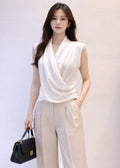 Soft Drape Sleeveless Top (0116TB029)