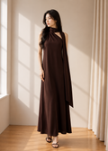 one-shoulder Long Dress (3115DR159)