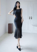 Sleeveless midi dress (0410DR064)