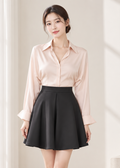 long-sleeve chiffon blouse (0084TB099)