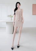 square neckline DRESS (0435DR044)