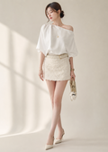one-shoulder blouse (P406TB006)