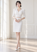Two-piece tweed set (0403SE048)