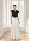 wide-leg pants short-sleeve button-up shirt (0116TB034/0116PT020)