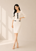 Korean-style crop top and mini skirt set (0403SE031/041)