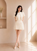 crop jacket top with mini skirt (0084JK024/0084SK059)