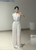 Chiffon top and Pants (Q541TB049/Q541PT034)