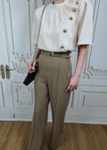 Puff-sleeved top (Q464TB082)