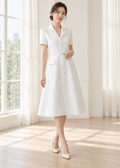 short-sleeve midi dress (C544DR008)