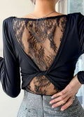Lace Back Knot Top (0113TB084)