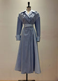 Light Blue Belted Dress (3115DR121)