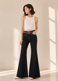 Dark wash flared jeans (2219PT034)
