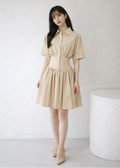 crepe shirt dress (Q541DR013)