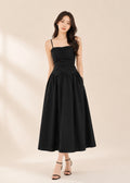 V-Neck Flare Dress (2219DR022)