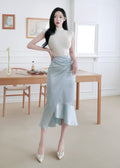 sleeveless knit top and skirt (0411TB161/0411sk159)
