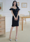ruffled midi dress (0610DR024)