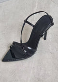 asymmetric crossover straps stiletto sandals(4403SH028)