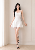 spaghetti strap mini dress (0435DR042)