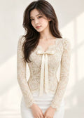 Long sleeve lace top (0113TB099)