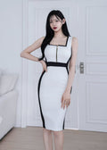 colorblock midi dress (0406DR046)