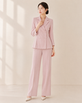 double-breasted pantsuit set (2222JK030/2222SK016/2222PT014)