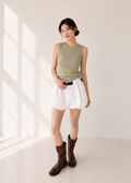 tank top & bubble hem short (5510TB040/5510ST009)