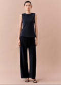 SILKINC Classic Tank Top & wide-leg satin trousers (SLMTB016/ SLSPT007)